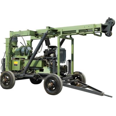 China Building Material Stores Rolled Small Mobile Water Drilling Rig New Machine for sale