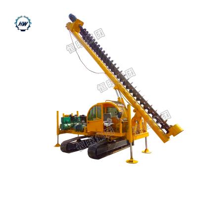 China Construction worksÂ   Photovoltaic Solar Pile Rig Photovolataic Bored Pile Driver Spiral Crawler for sale