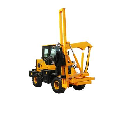 China Road Guardrail Loader Mounted Ram Guardrail Post Driver Vibro Hammer for sale