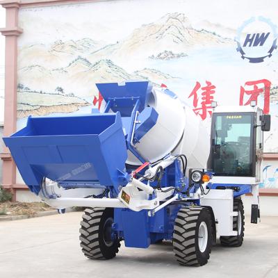 China Construction worksÂ   automatic feeding portable truck concrete mixer machine for sale for sale