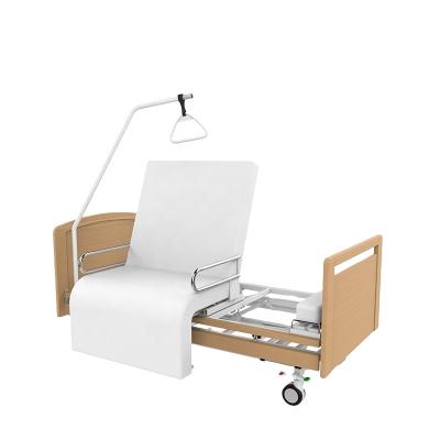 China Metal Hospital Medical Patient Jiecang Disabled Elderly Chair Electric Swivel Spinning Caregiver Adjustable Bed for sale