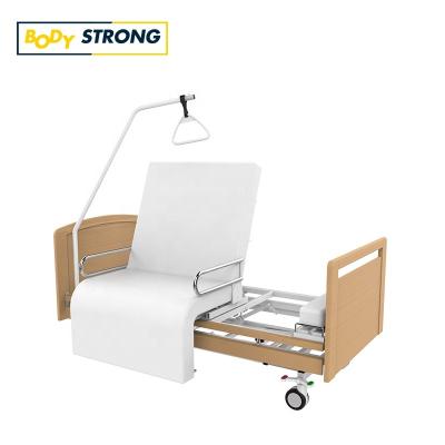 China Hot Sales Metal Equipment Multifunctional Adjustable Home Nursing Electric Hospital Bed for sale