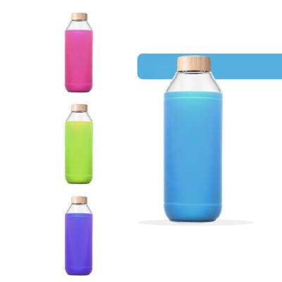 China New Factory Berisware Clear Borosilicate Gym Water Bottle Eco-Friendly Sustainable Water Bottle 600ml High for sale