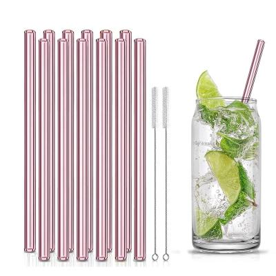 China Berisware New Tech Sustainable Cheapest Thermal Heat Resistant Accept Custom Colored Glass Straw for sale