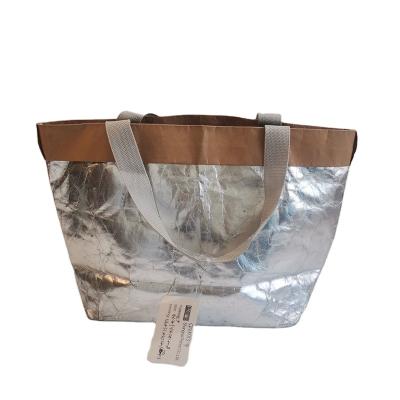 China 2022 durable logo cheap high quality custom color washable kraft paper shopping bag for sale