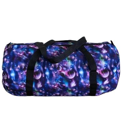 China Fashion Large Capacity 600D PU Travel Bag Duffel Bag With Heat Sublimation Printing For Women And Men for sale