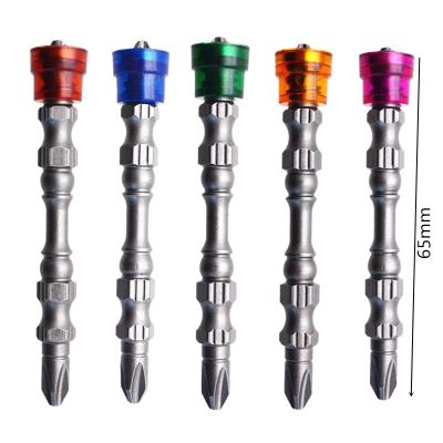 China 65mm Steel Double End Screwdriver Head With Magnetic Ring Setting S2 PH2 Hardware Screwdriver Head for sale