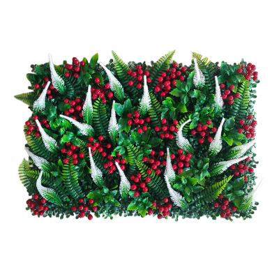 China Manufacturer Wholesale Artificial Green Foxtail Durable Christmas Berry Wall for sale