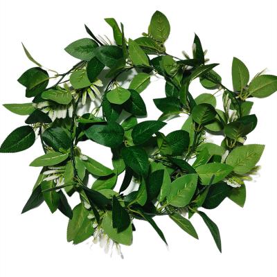 China Durable High Level Decor Simulated Plant Green Artificial Leafleaves Vine For Sale for sale