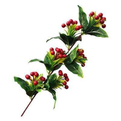 China Durable 2022 New Design Outdoor Decoration Artificial Single Christmas Fruit For Sale for sale