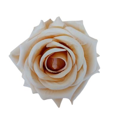 China Amazon Success Lasting Flowers First Grade Wedding Decoration Artificial Coated Rose Head Flowers for sale