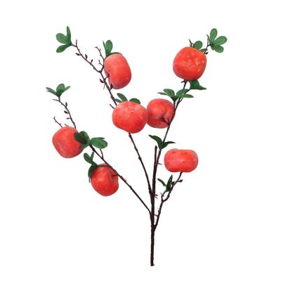 China Home Decor Wholesale Quality Durable Artificial Plants Persimmon Branch for sale