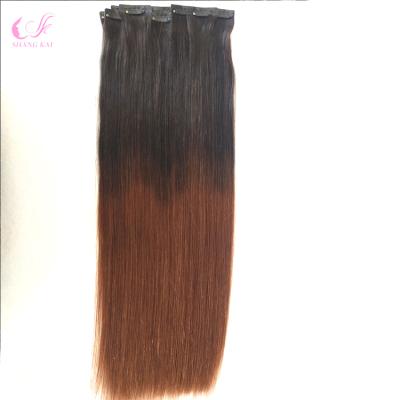 China New next silky straight wave invisible remy hair seamless clip in hair extension hair for sale