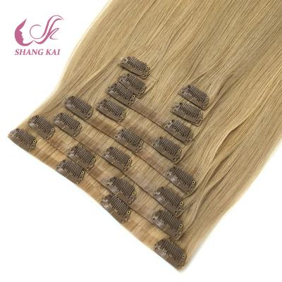 China Silky Straight Wave Hair Extension Human Remy Hair Clip In Hair Extensions for sale