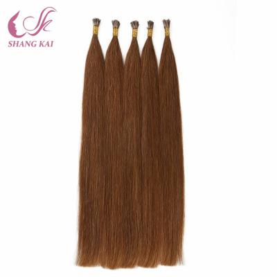 China 100% Remy Human Silky Straight Wave I-Tip Brazilian Pre-bonded Hair Extensions for sale