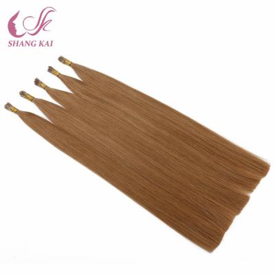 China Double Drawn Wave Silky Straight Brazilian I-tip Pre Bonded Hair Extensions for sale