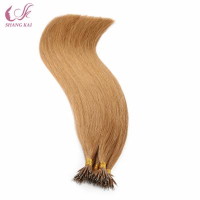 China Nano Pulled High Quality Silky Straight Wave Double Tip Hair Extension Hair Russian / Mongolian Hair for sale