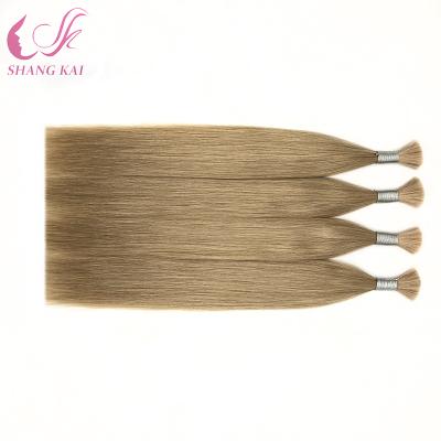 China Silky Straight Natural Human Virgin Hair Brazilian Bulk Wave Extensions for sale