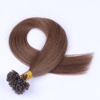 China Silky Straight Wave 10-30 Inch Keratin Extension I Tip U Tip V Tip Hair Extensions for sale