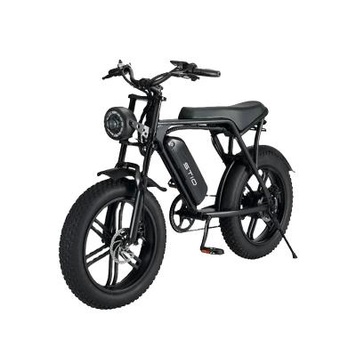 China Wholesale Electric Bicycle 48V 15AH 750w Presale STIO V8 Electric Bicycle 150KG Load Aluminum Alloy Motor Power 45km/h Max Speed ​​20-Inch 4.0 Tire for sale