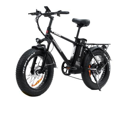 China EU Current SAMEBIKE XWC05 Aluminum Alloy Electric Mountain Bike 750W 48V 13AH For Adults Electric Bicycle 35km/h 20 Inch Offroad Fat Tire for sale