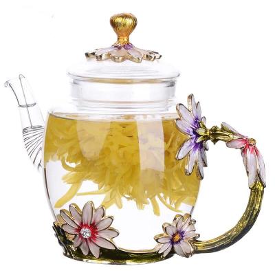 China SONDER Viable With 2 Hours Response Enamel Teapots Novelty Handle Teapots for sale