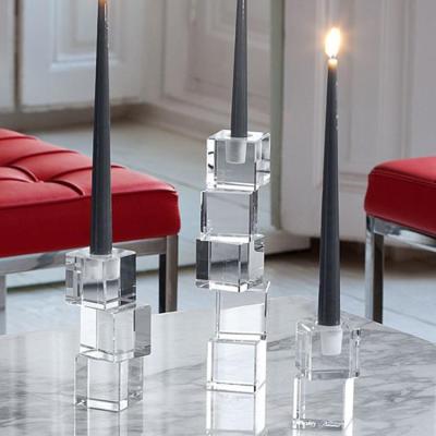 China New Home Decoration Design Fashion Beads Ebay Acrylic Candle Holder for sale