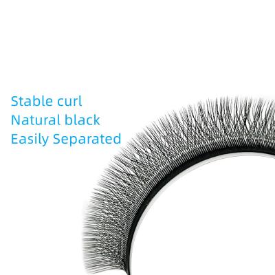 China Natural Soft 3D Clover Premade Volume Fans Eyelash Extension W YY Shape Auto Blooming Eyelash Extension for sale