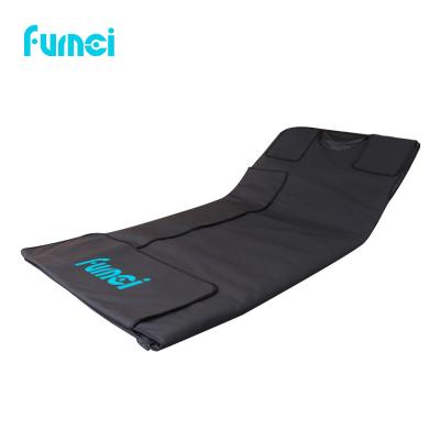 China Portable Infrared Infrared Sauna Blanket Anti-Puffiness FUMEI Detox Blanket Far Infrared Sauna Body Wrap for sale