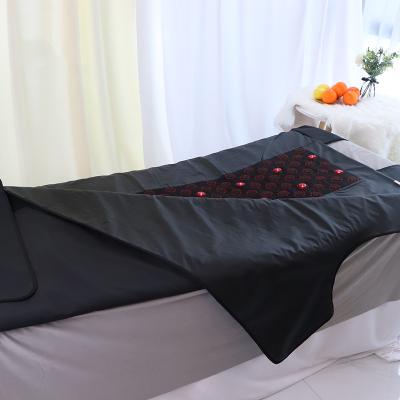 China Skin Tighten FUMEI Tourmaline Photon Wave Sauna Blanket Far Infrared Sauna Blanket for Weight Loss and Detox for sale