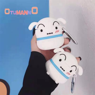 China Souvenir 3D Silicone Cartoon White Dog Protective Earphone Case For Airpods for sale