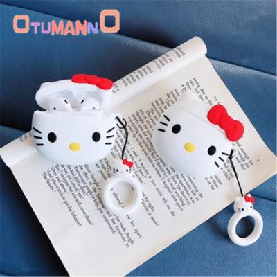 China Plastic Cute Kitty Silicone Keepsake Good Morning Earphone Protective Case for Airpods for sale