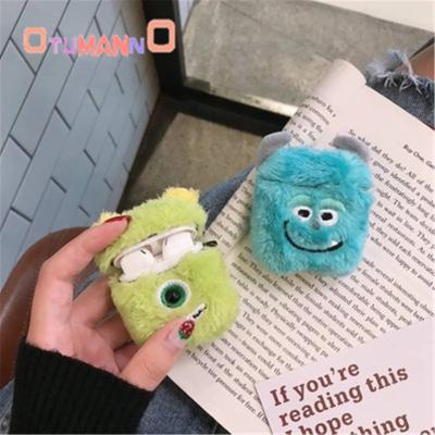 China Souvenir Plush Toy Winter Use Monster University Airpods Protective Earphone Case for sale