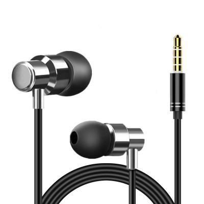 China In-Ear 2X3.5mm Wired In-Ear Headphones with MIC,Tangle-Free Cord,Noise Isolating,Bass Driven Sound,Metal Headphones,Carry Case for sale