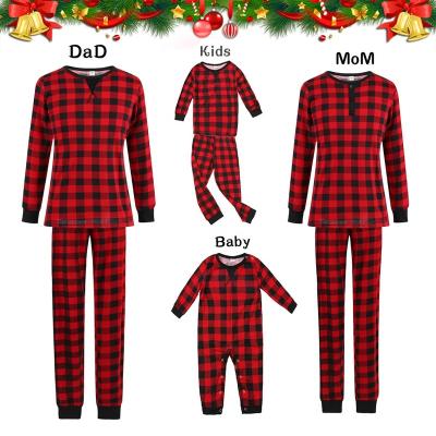 China Breathable High Quality Cotton Long Sleeve Family Matching Pajamas And Long Pants Nightgowns for sale