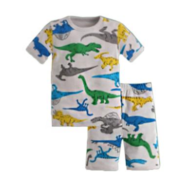 China QUICK DRY Customize Wholesale Summer Baby Clothing Shorts Sleeve Pajamas Sets Children's Cotton Sleepwear for sale