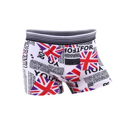 China Custom Printed Antibacterial Boxer Shorts Quick Dry Disposable Antibacterial Sustainable Boxer Shorts Men for sale