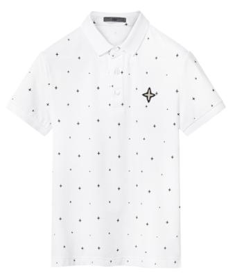 China high quality Anti-wrinkle sports golf polo shirt embroidery star pattern polo shirt for men for sale