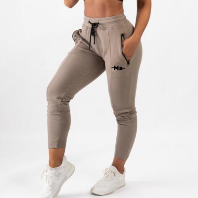 China Anti-Wrinkle Breathable Khaki Fitness Pants Women's Stretch Casual Hot Pants for sale