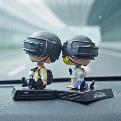 China All Gamer Promotional Unknown Marvel Cartoon Bobbleheads Battlegrounds Dolls For Phone Holder Stand Phone Car Decoration for sale