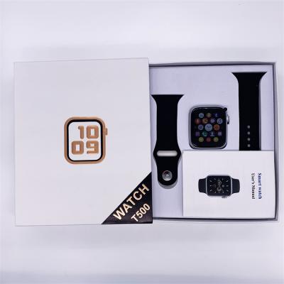 China 1.54 Inch Full Touch Screen M2 Wear App Smart Watch T500 With Heart Rate Monitor for sale