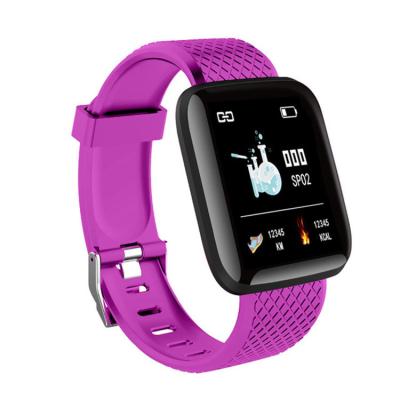 China Factory Wholesale Low Price Multiple Colour Touch Screen Smart Watch Sport Fitness Tracker Heart Rate Monitor 116 Plus Bracelet for sale