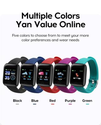 China Hot Selling 2021 Fashion Health Sport Smart Watch Raise To Wake Clock Reminder Push Message 116 Plus Smart Bracelet en venta