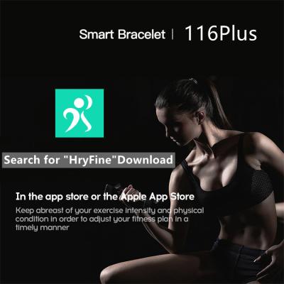 China Factory Price Hot Selling Heart Rate Tracker Smart Watch Blood Pressure Blood Oxygen Monitor 116 Plus Bracelet For Android IOS zu verkaufen