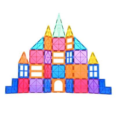 China Kindergarten Material Kindergarten Diy Building Blocks 3d Plastic Magnetic Safe Construction Toys Educational Stem Toy For Kids for sale