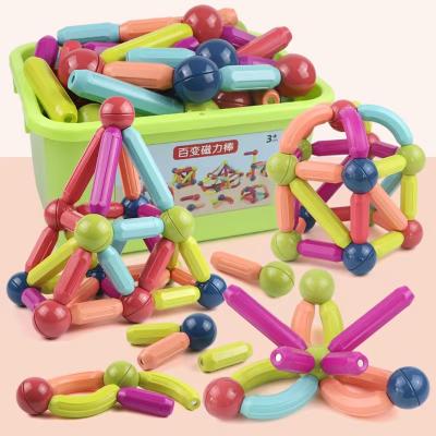 China DIY Practice Diy Magnetic Building Constructor Variety Rod Building Blocks For Children Early Learning Magnetic Toys for sale