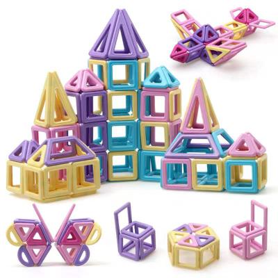 China Eductional Toys Super Strong Magnetic Toy Set 3d Magnet Tiles Building Blocks With Map for sale