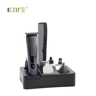 China Newest Household ICARUS Hot Sale USB Rechargeable Electric Razor Fashion Design Clipper Set LED Hair Trimmer for sale