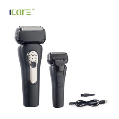 China Household LED Display Washproof USB Charging Three Blades Automatic Man Shaver Swapping Floating Trimmer for sale