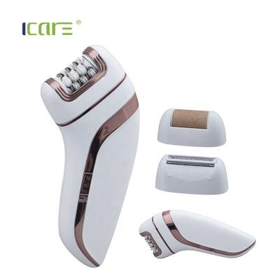 China Household ICARE Epilator New Design Rechargeable good quality 3 in 1 lady epilator set for sale